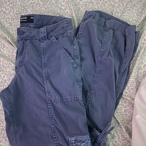 Hollister Indigo Low-Rise Baggy Pants